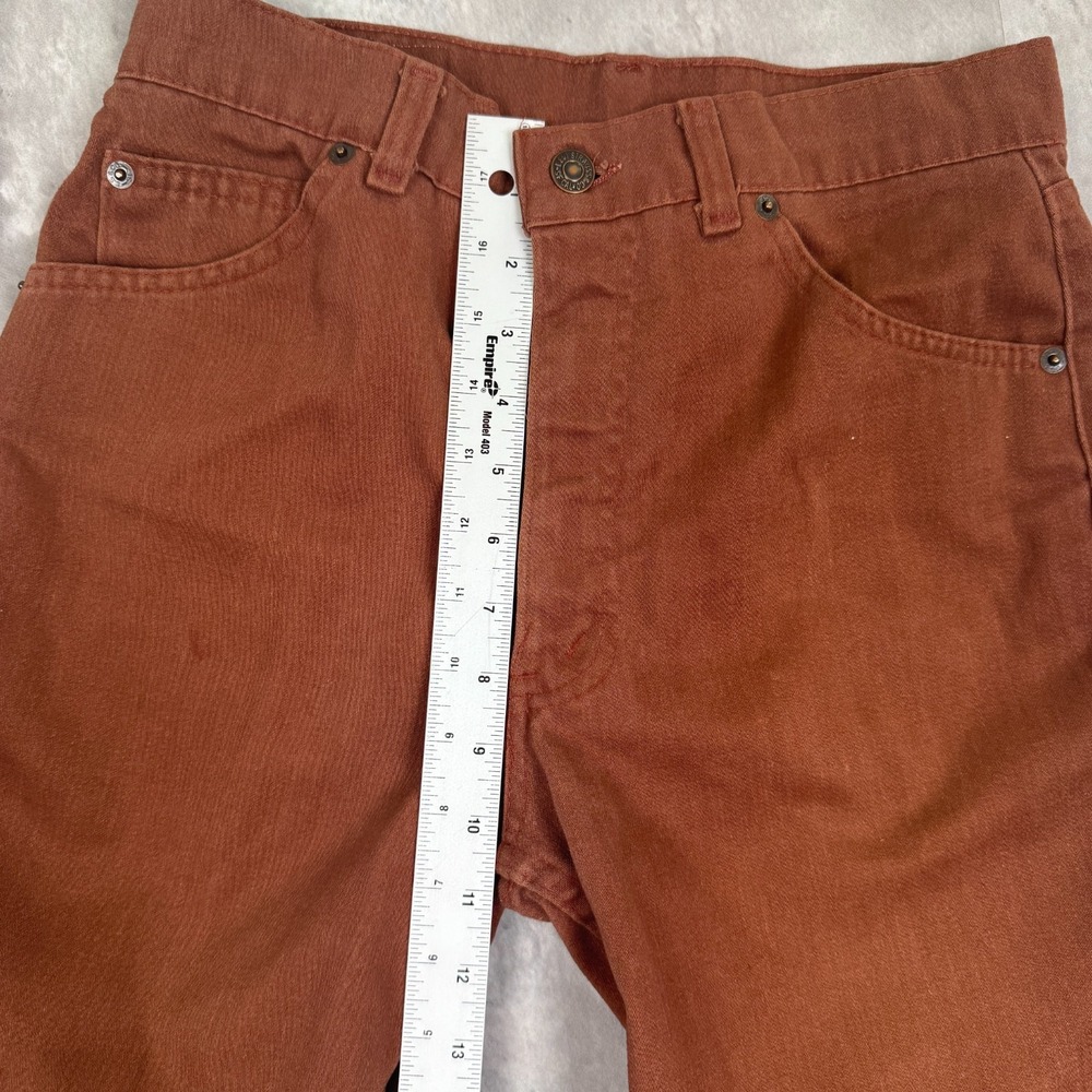 Vintage Levis Movin On Corduroy Pants Mens 29x32 Brown Flare Bootcut Talon 42 - Picture 6 of 12
